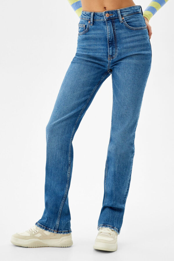 High-Rise Comfort Slim-Fit Straight-Fit Jeans - Image 4